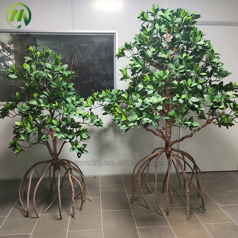 Mingchuang Hot Sales Customized Cheap PE Green tree plant Artificial Mangrove Trees for Home Decoration