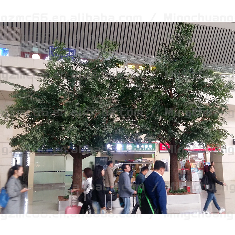 Customized artificial ficus tree evergreen big fiberglass trees artificial banyan trees for outdoor decoration