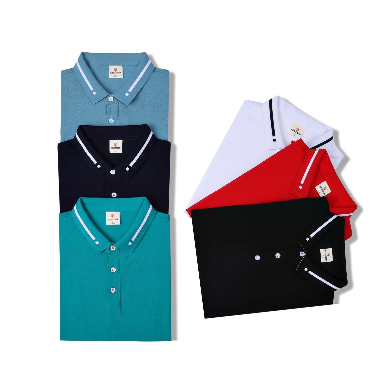 Factory price 95 % cotton 5 % spandex Polo T Shirtwork clothes Customized embroidery pattern printing Polot shirt