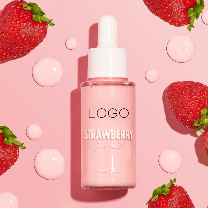 100% Natural Organic Skincare Fruit Extract Serum Lightiening Whitening Watermelon Strawberry Milk Face Serum