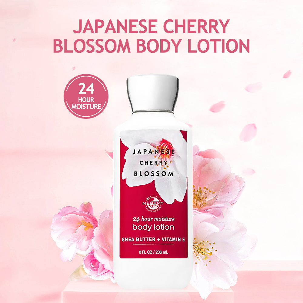 Oem/Odm Private Label Natural Organic Japanese Cherry Blossom Body Lotion Korean Nourish Whitening Body Lotion For Black Skin