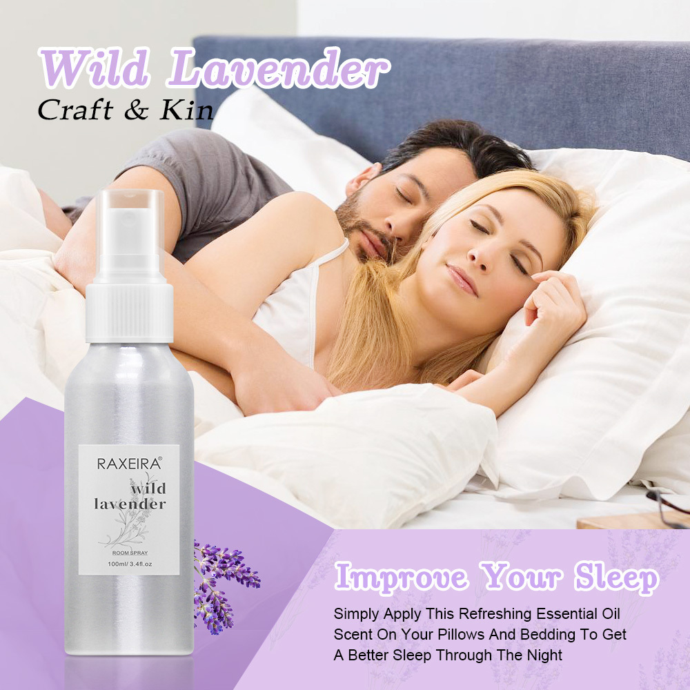 Custom Logo Lavender Sleep Room Freshener Spray Pillow Mist Air Fresheners Natural Lavender Fragrance Aroma Room Spray