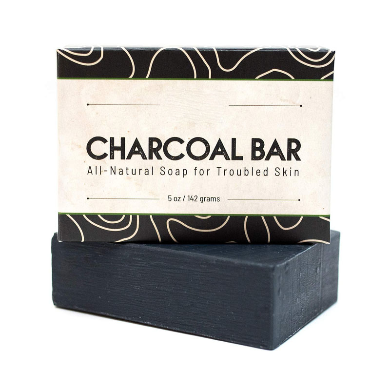 Private Label Natural Ingredients Activated Charcoal Soap For Acne & Eczema