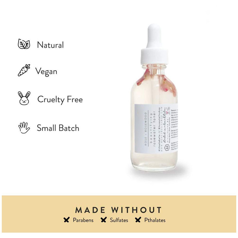 Wholesale Organic Rose Water Toner Hydrating & Rejuvenating Facial Toner Rose Water