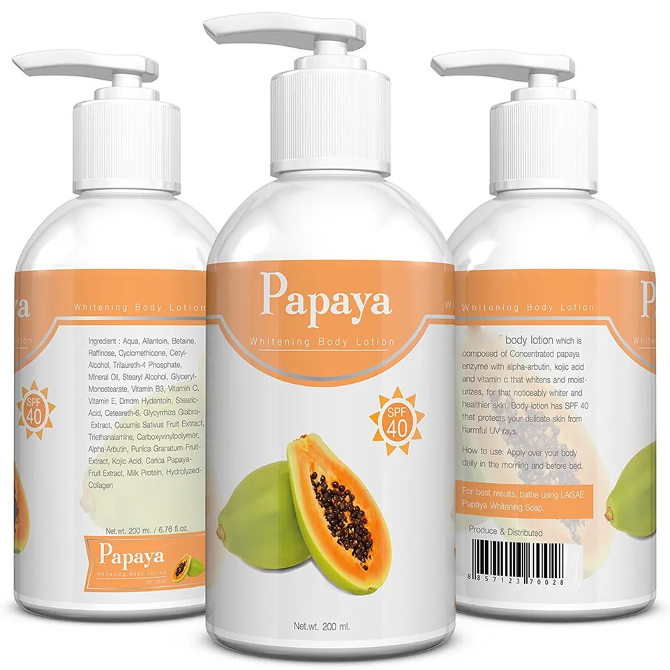 Korean Skin Care Private Label Whitening Skin Care Product Wholesale Natural Daily Hydration Organic Papaya Body Lotion