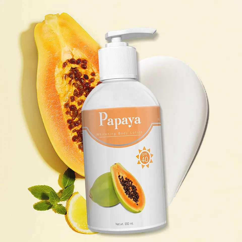 Korean Skin Care Private Label Whitening Skin Care Product Wholesale Natural Daily Hydration Organic Papaya Body Lotion