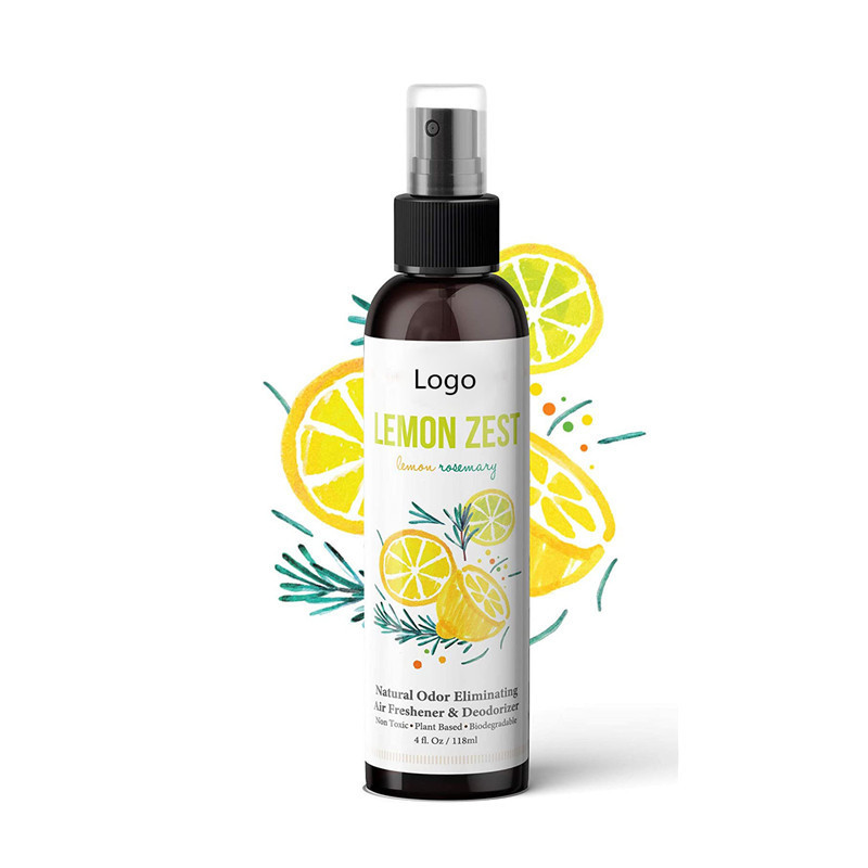 Natural Lemon & Rosemary Essential Oils Bathroom Air Freshener Spray