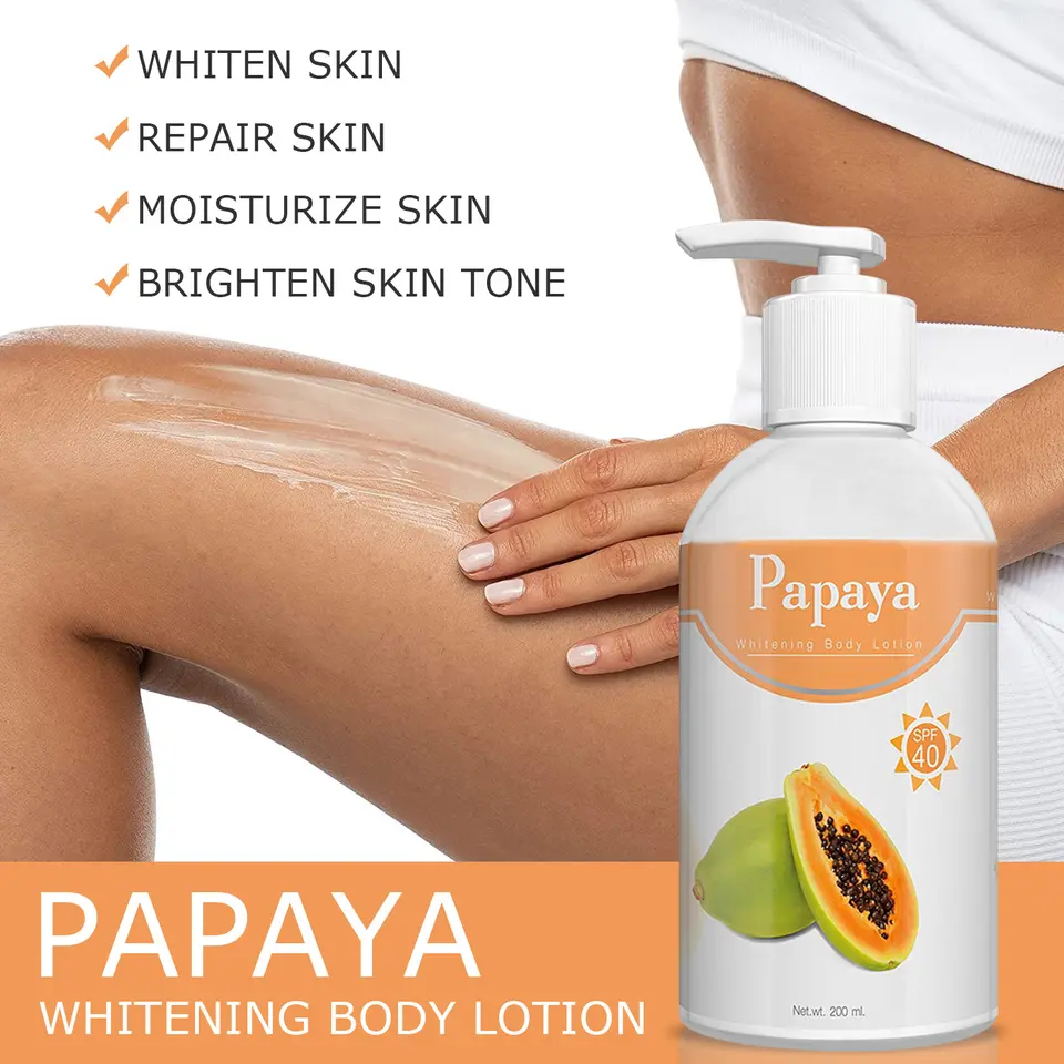 Korean Skin Care Private Label Whitening Skin Care Product Wholesale Natural Daily Hydration Organic Papaya Body Lotion