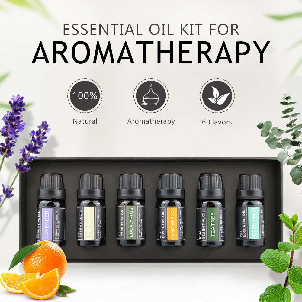 Private Label 100% Pure Natural Organic Aromatherapy Essentials oil Set for Gift Relief Relaxation Anxiety Essential oil