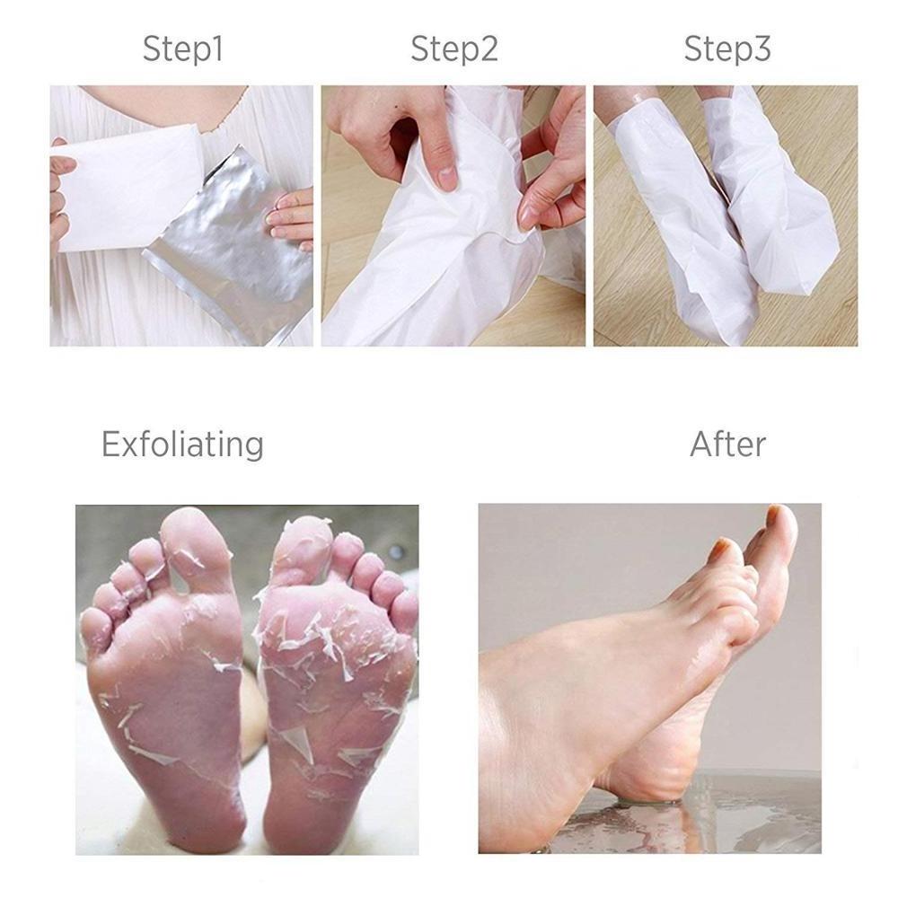 Organic Peeling Away Calluses and Dead Skin cells Exfoliating Foot Peel Mask