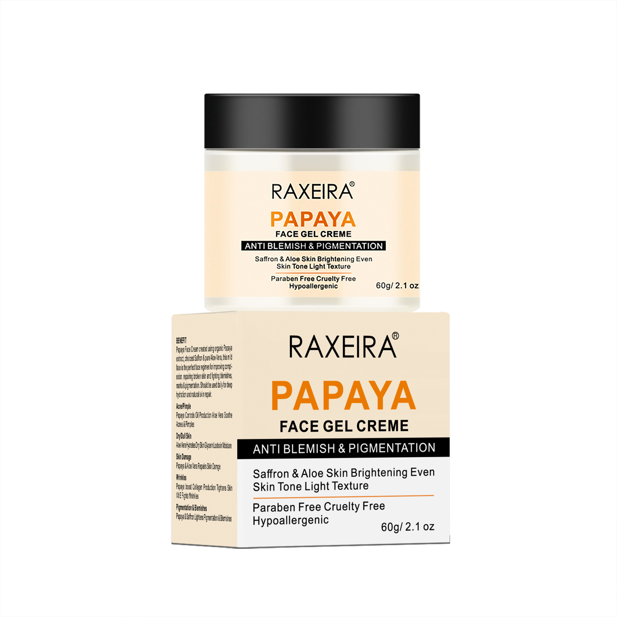 Beauty Papaya Skin Whitening Creams Without Side Effects Whitening Moisturizing Skin Brightening Papaya Extract Face Cream