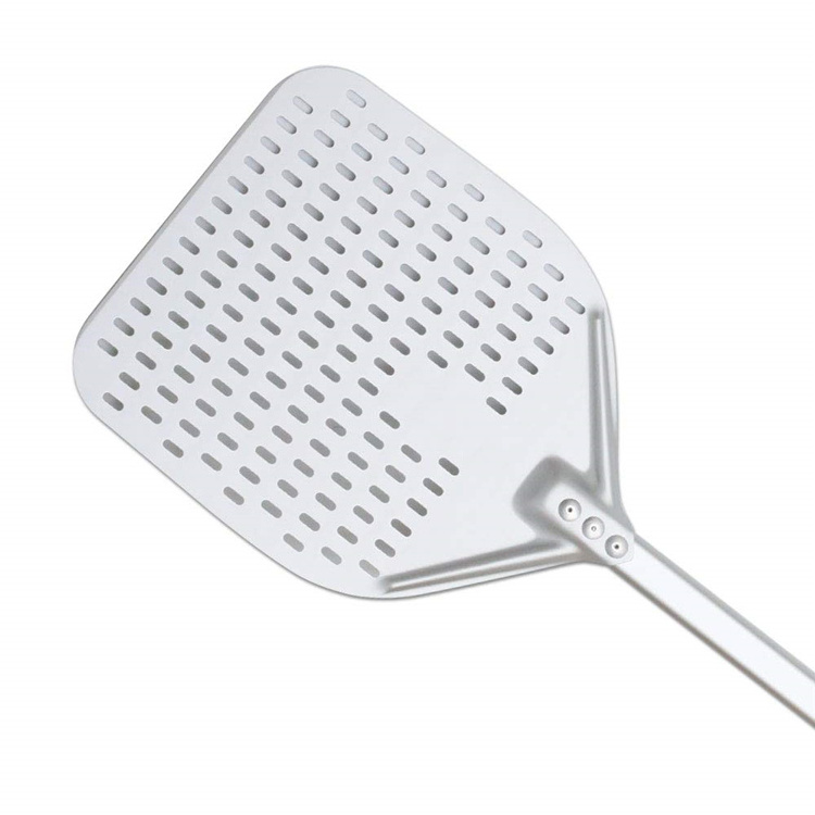 Multifunctional Perforated Pizza Peel Rotating Handle Round Shape 120 Cm Turning Peels Stainless Steel Cutters 430 Shovel Strong