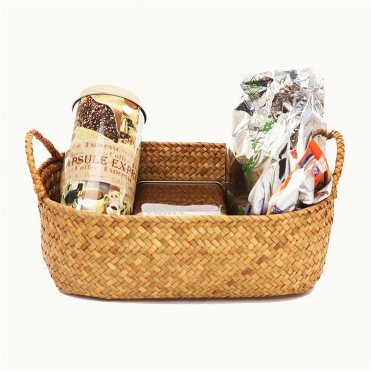 Canvas Storage Bin Stair Step Baskets Basket Handcrafted Manufacture Wood Fruit Hammock Stand Woven Handle Easter 2 Tier