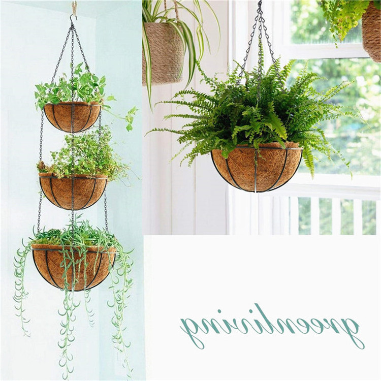 Macromay Plant Hanger Outside Hangers Peach Hanging Planter Multiple With Pot Plastic Wall-Hanging Planters Extra Large