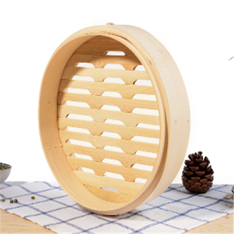 10 Inch Wholesale Eco-Friendly Home Usage Handmade Bamboo Steamer Basket