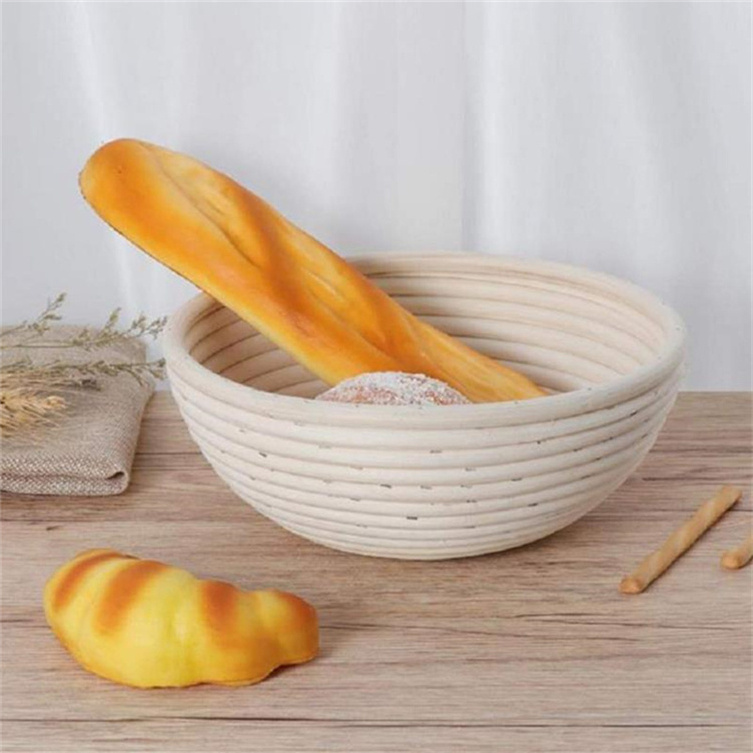 Premium Rattan Banneton Proofing Bowl Basket Storage Bread 18*9 cm Artisan Baneton Benetton Natural Proving Baskets