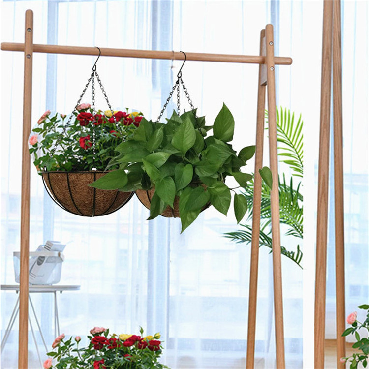 Macromay Plant Hanger Outside Hangers Peach Hanging Planter Multiple With Pot Plastic Wall-Hanging Planters Extra Large