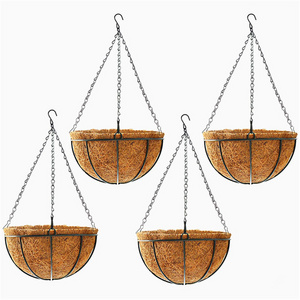 Macromay Plant Hanger Outside Hangers Peach Hanging Planter Multiple With Pot Plastic Wall-Hanging Planters Extra Large