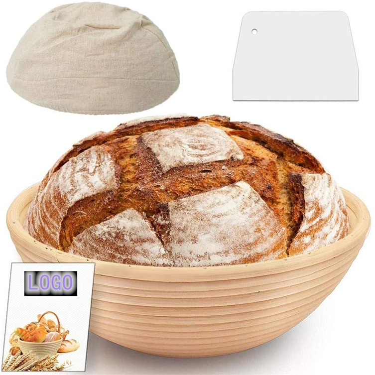 Premium Rattan Banneton Proofing Bowl Basket Storage Bread 18*9 cm Artisan Baneton Benetton Natural Proving Baskets