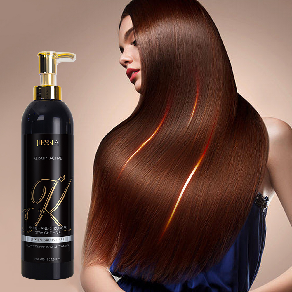 jiessia new arrival 700ml hair care sets new private label shampoo and conditioner keratin treatment hair care set new