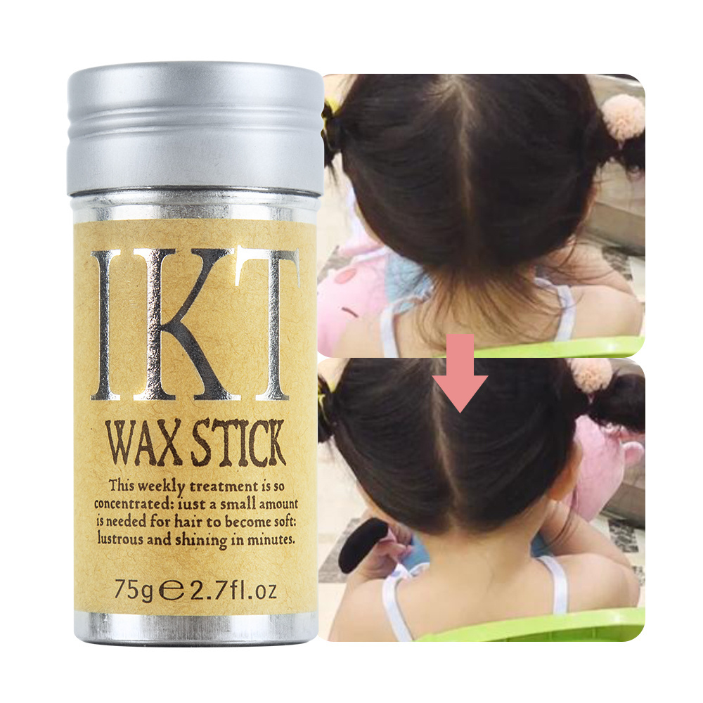 anti frizz hair bar styling wax stick factory price black custom wholesale strong hold private label edge control for baby girl