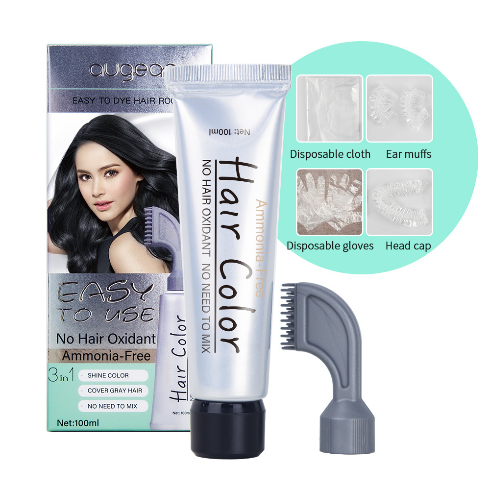 Best Home Use Hair Color Cream Hair Root Touch Up Natural Professional Permanent Color Comb Hair Dye