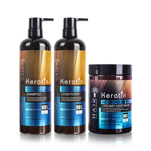 Keratin hair products China OEM brands manufacturer OEM best treatment keratin hair shampoo and conditioner