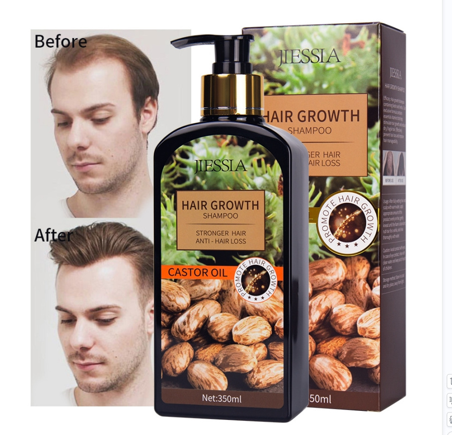 350ml castor oil long hair growth shampoo