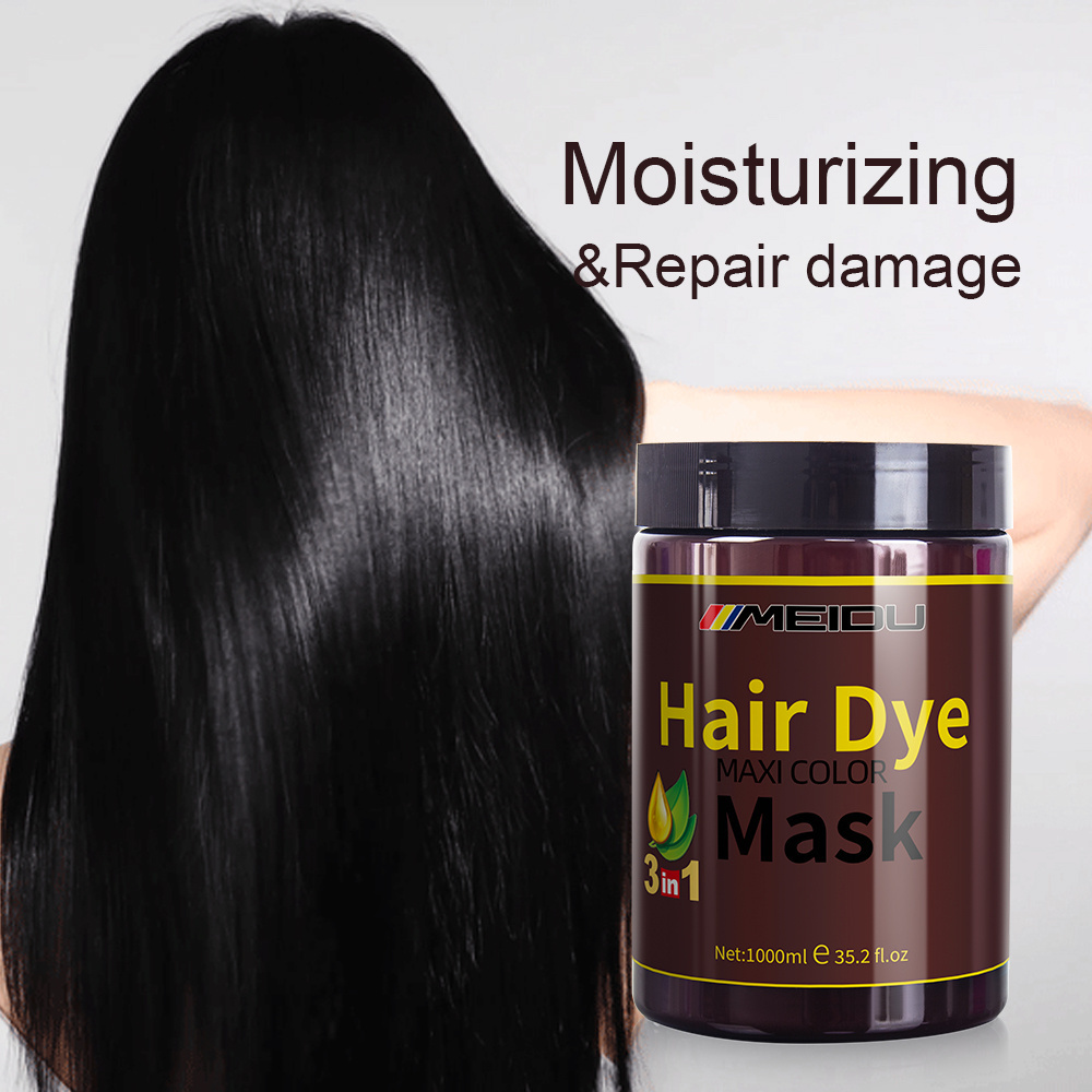 MEIDU hair dye mask manufacturer wholesale 1000ML collagen natural private label best keratin repair hair dye mask