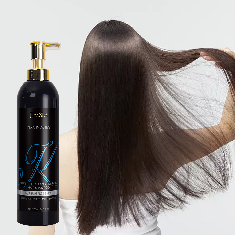 jiessia new arrival 700ml hair care sets new private label shampoo and conditioner keratin treatment hair care set new