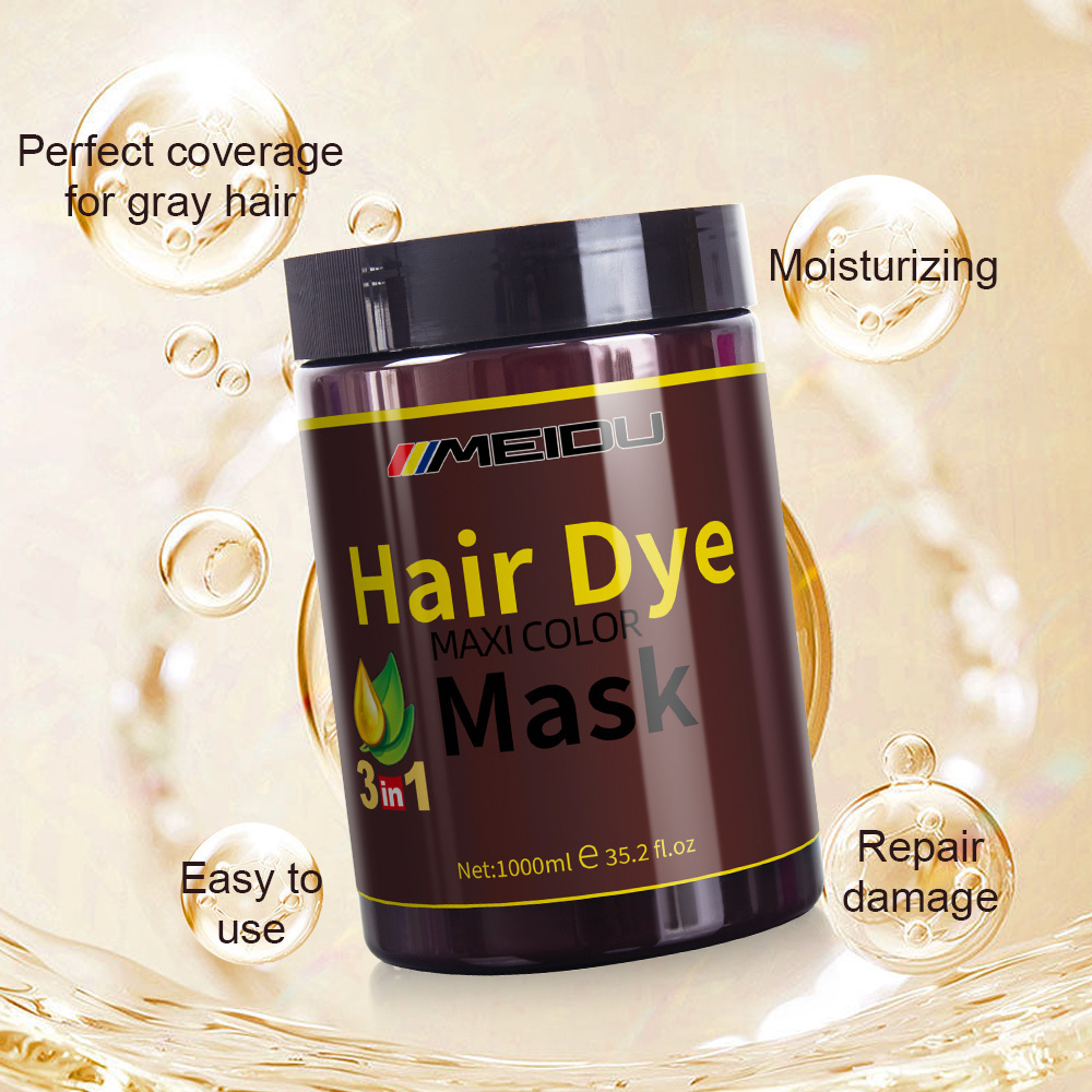 MEIDU hair dye mask manufacturer wholesale 1000ML collagen natural private label best keratin repair hair dye mask