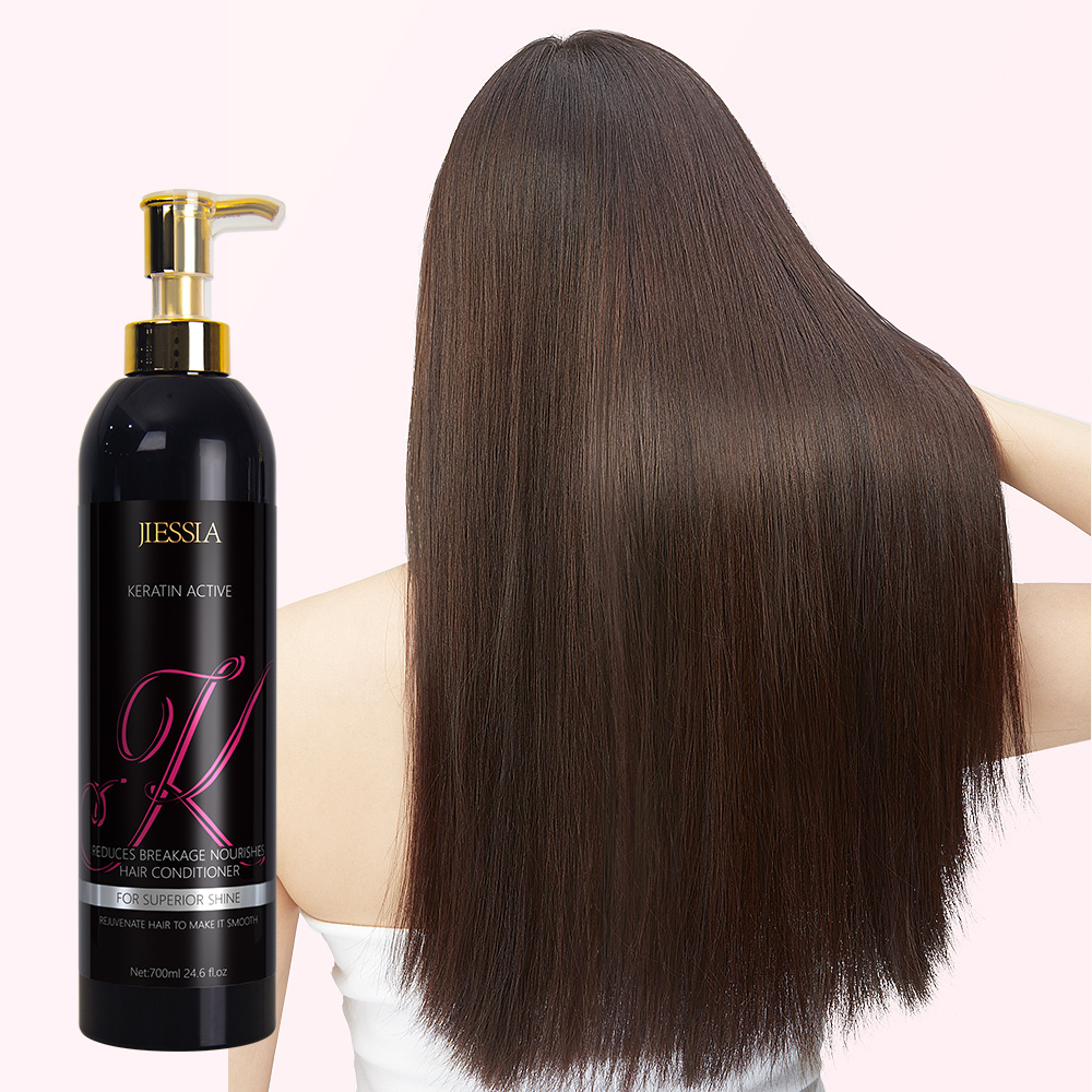 jiessia new arrival 700ml hair care sets new private label shampoo and conditioner keratin treatment hair care set new