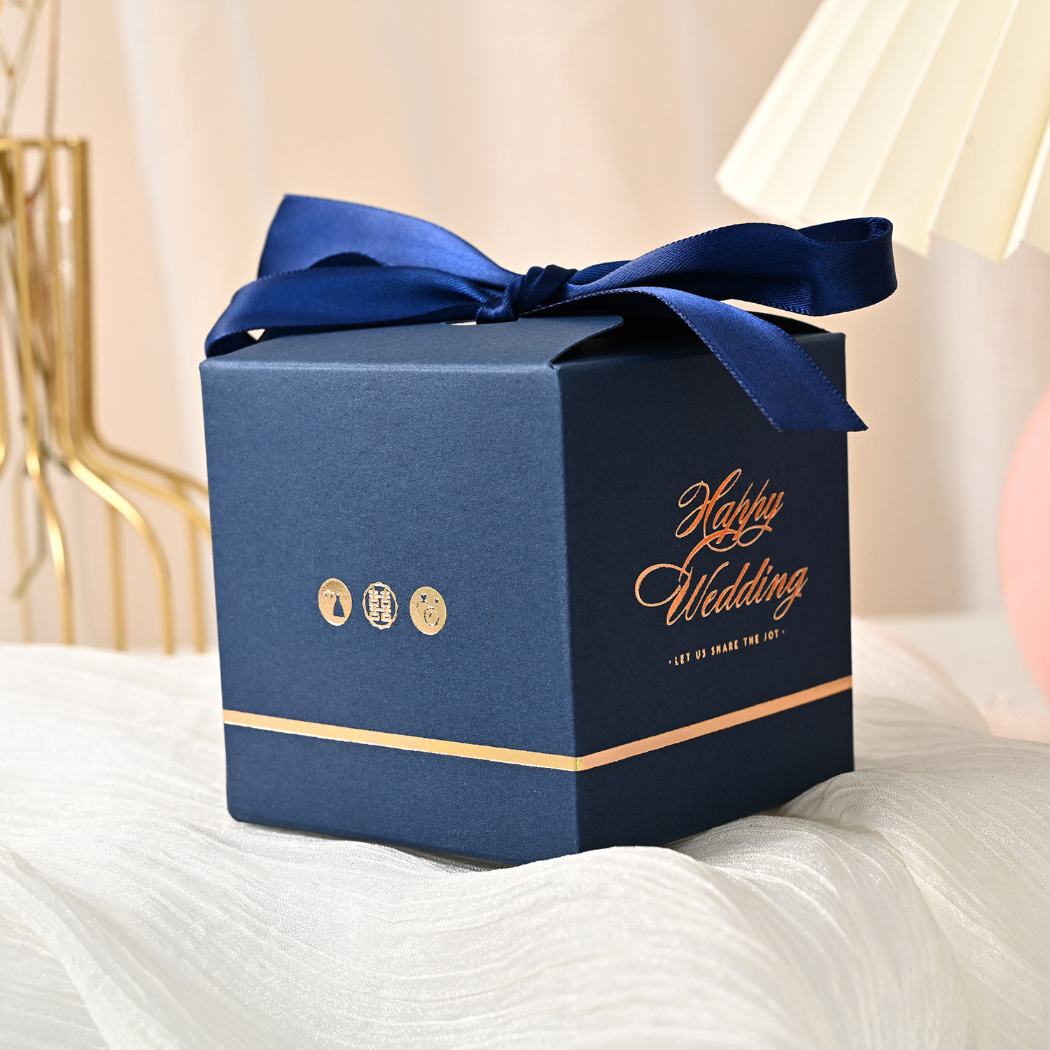 Custom Printed Cardboard Paper Gift Packaging Box Baby Shower Wedding Favor Candy Box