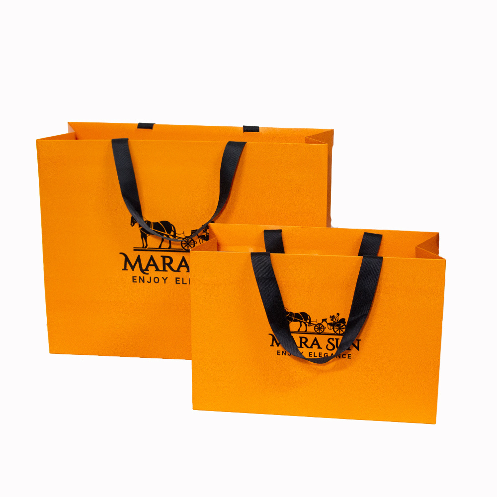 Custom Logo Luxury Ribbon Handle Gift Paper Bags Clothing Shopping Wedding Packaging Victorias Secret Pink Bags