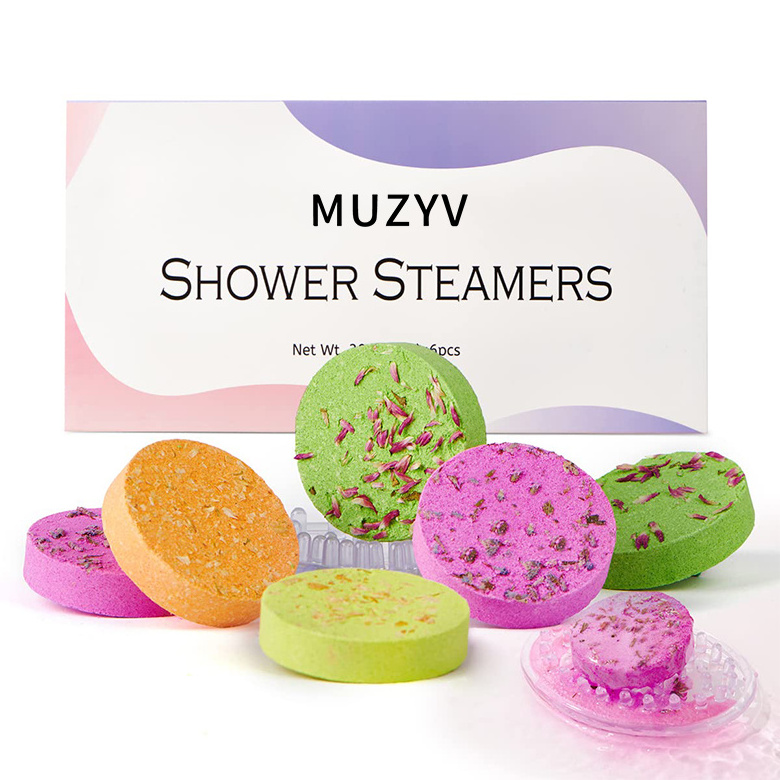 Private label aromatherapy shower steamers tablets organic tea tree shower bath bombs for men