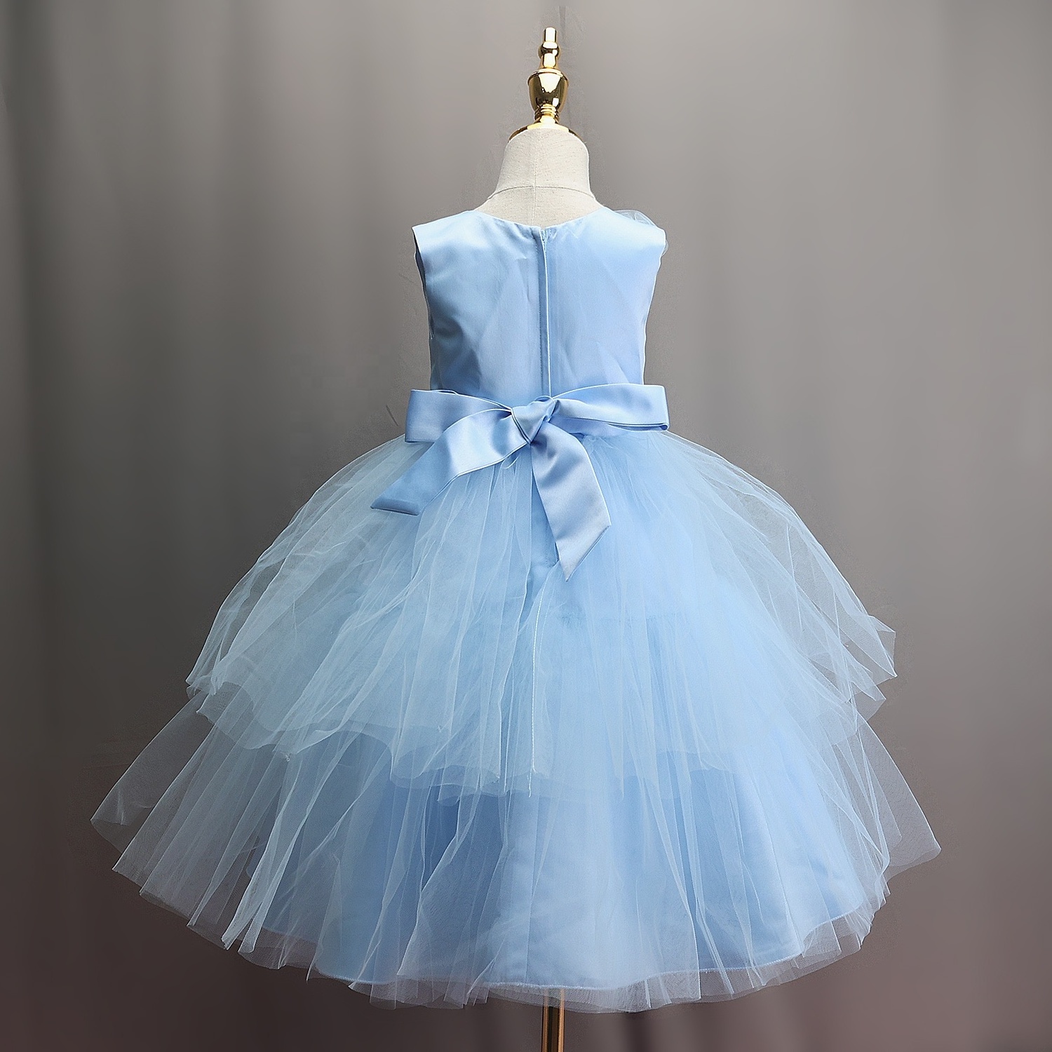 Elegant Girls Dresses Teen girl princess dressesDress Formal Ceremony Long Dresses Children Bridesmaid Summer 2-13Y