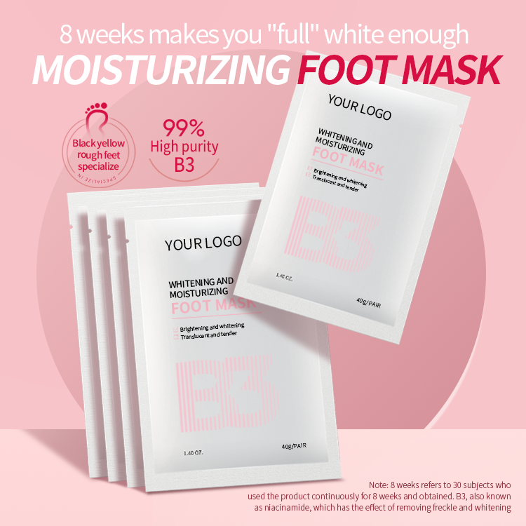 Rejuvenating the skin exfoliating foot mask by manufacturer wholesale korea callus removal foot peel mask sock foot mask logo