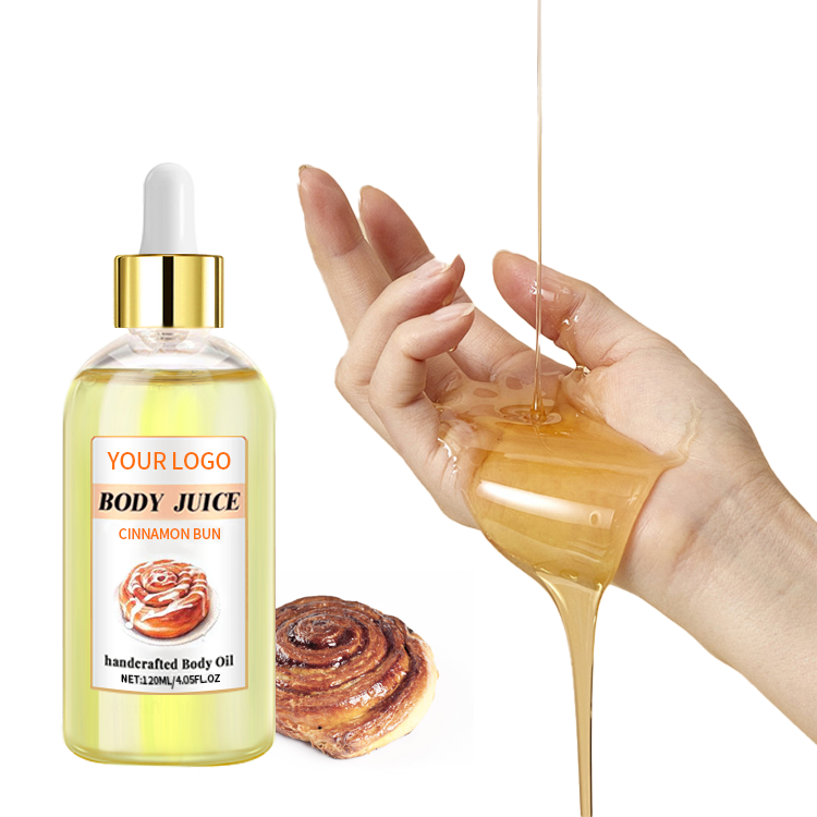 Whole body usable replenishes moisture to skin body juice oil cinnamon fruit scented body oil massage oils for spa