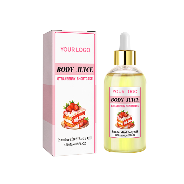 Tiktok Hot Selling Mild formula Whole body usable mango essential oil scented body oil scented body oil strawberry shortcake