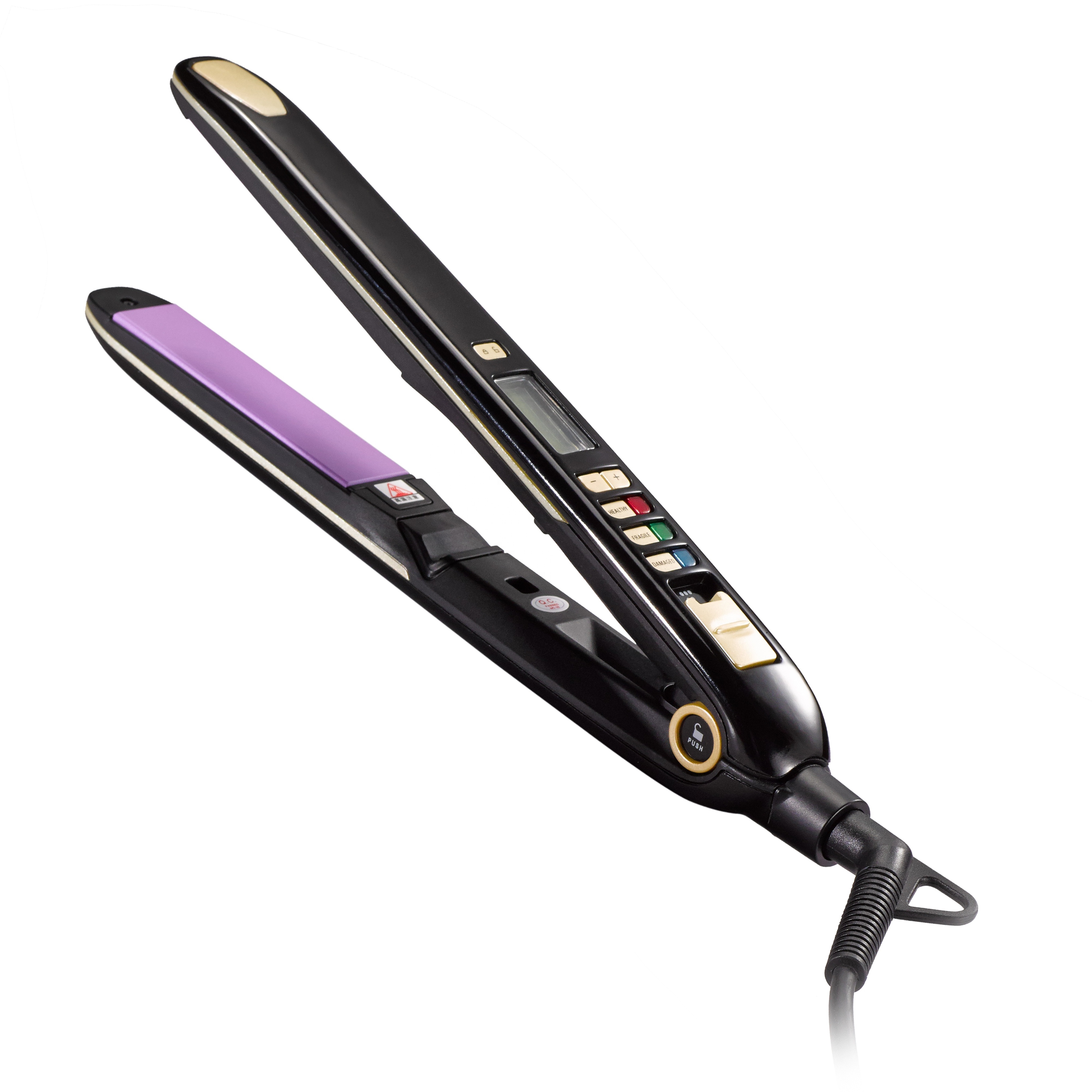 M515A Fast MCH LCD screen 230/450 degree Ceramic Tourmaline Ionic hair flat iron straightener