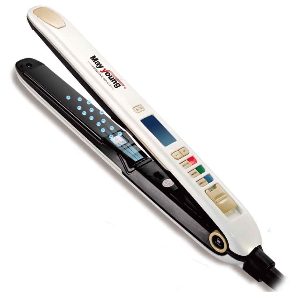 M515A Fast MCH LCD screen 230/450 degree Ceramic Tourmaline Ionic hair flat iron straightener