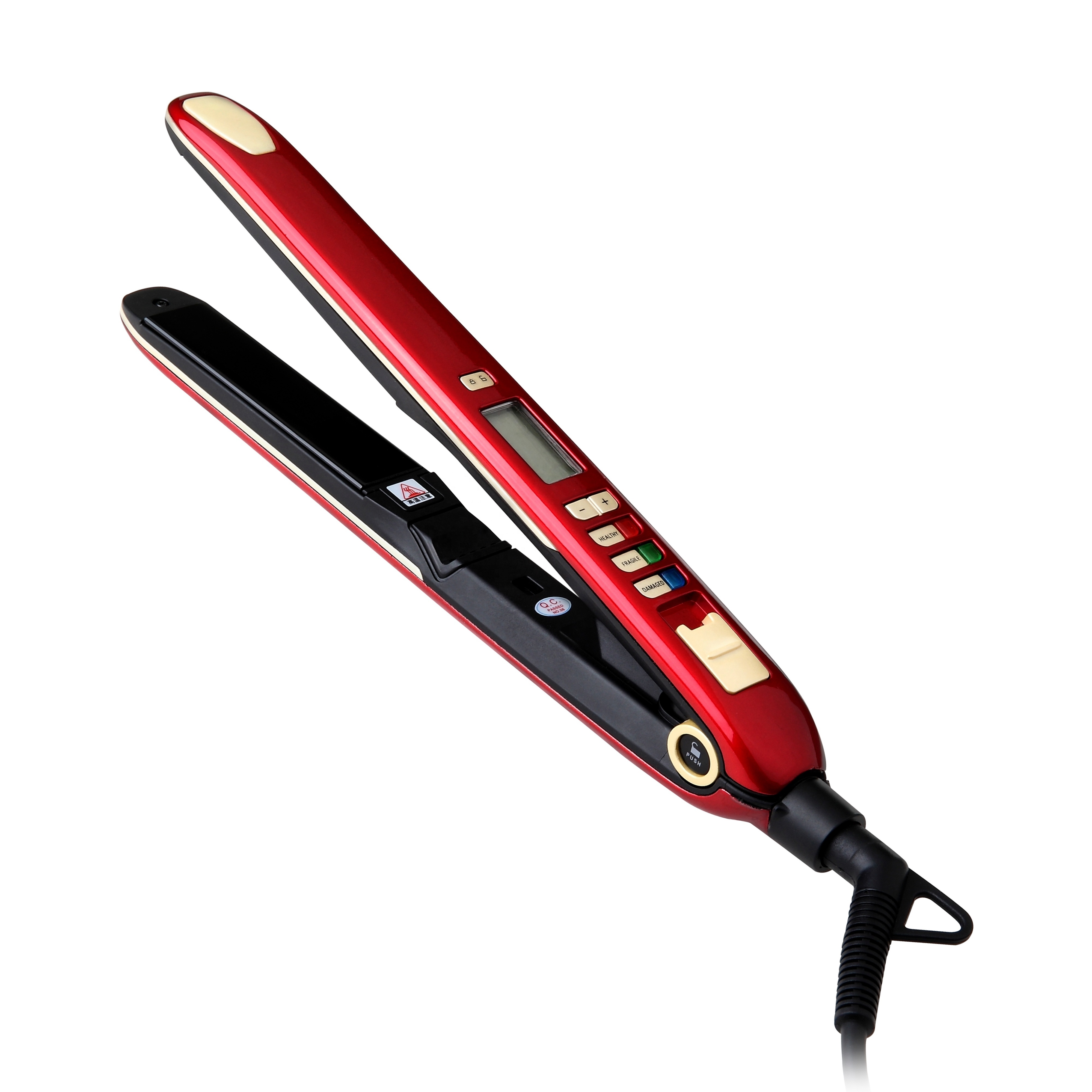 M515A Fast MCH LCD screen 230/450 degree Ceramic Tourmaline Ionic hair flat iron straightener