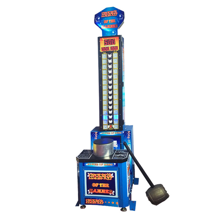 Coin Operated Games King Of The Hammer Arcade Hitting Game Machine  Lottery Game Machine