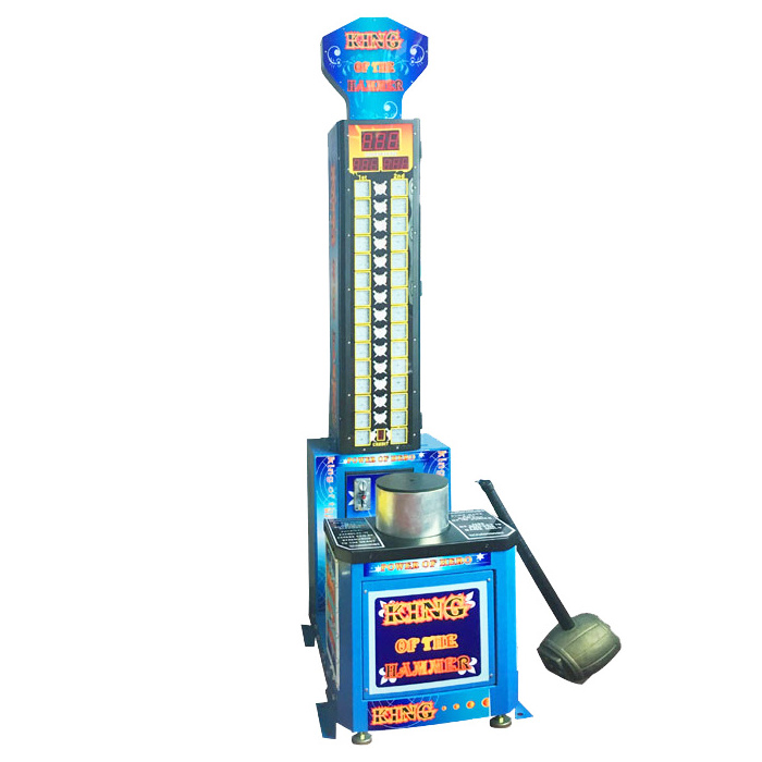 Coin Operated Games King Of The Hammer Arcade Hitting Game Machine  Lottery Game Machine