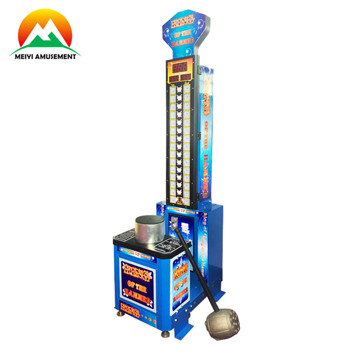 Coin Operated Games King Of The Hammer Arcade Hitting Game Machine  Lottery Game Machine