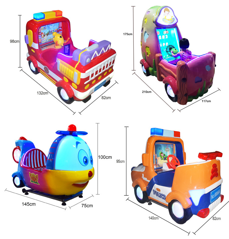 kids arcade machines Coin Operated Games  video games 3D Kiddie ride with car racing games