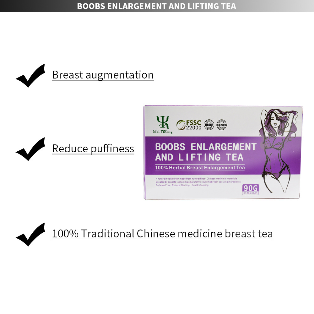 Wholesale 100% Herbal Breast Boobs Enlargement and Lifting Tea for Breast Healthy Drink natural enlargement tea for women