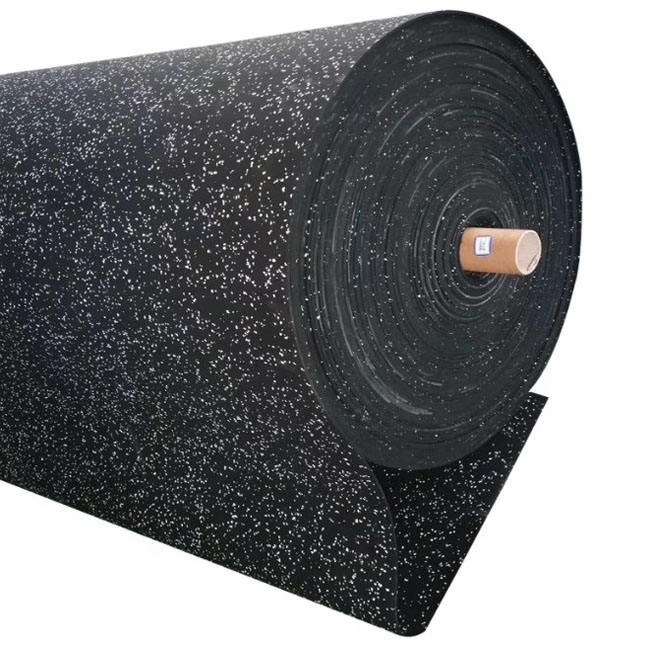 Fireproof Non-slip Odorless Rubber Roll Gym Flooring Rubber Acoustic Mat Rubber Sheet Tiles Flooring Mat