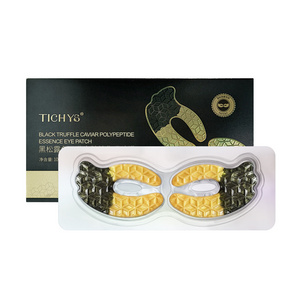 Private Label Tichy Caviar Extract Moisturizing Collagen Anti-wrikle Anti-aging Under Eye Mask Patch For Remove Dark Circle