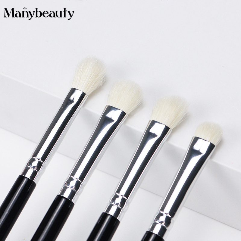 9pcs Eye Makeup Brushes Set Professional Premium Goat Eye Shadow Blending Smoky Shader Concealer Black Eyeshadow Brush Set